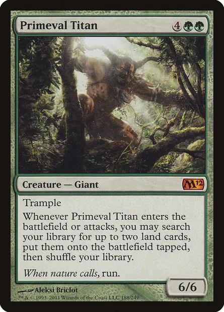 Primeval Titan, Magic card M12 188 — Magic 2012 set