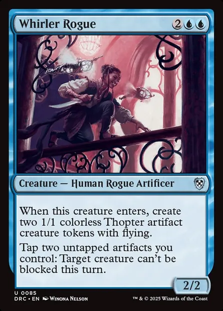 Whirler Rogue, Magic card DRC 85 — Aetherdrift Commander set