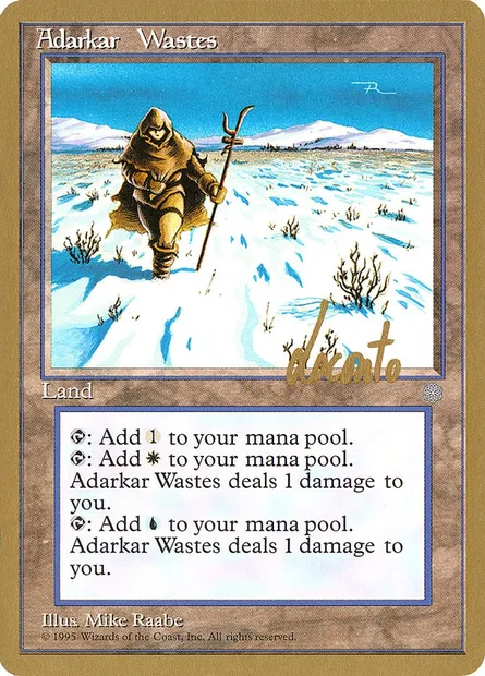 Adarkar Wastes, Magic card PTC ml351 — Pro Tour Collector Set set