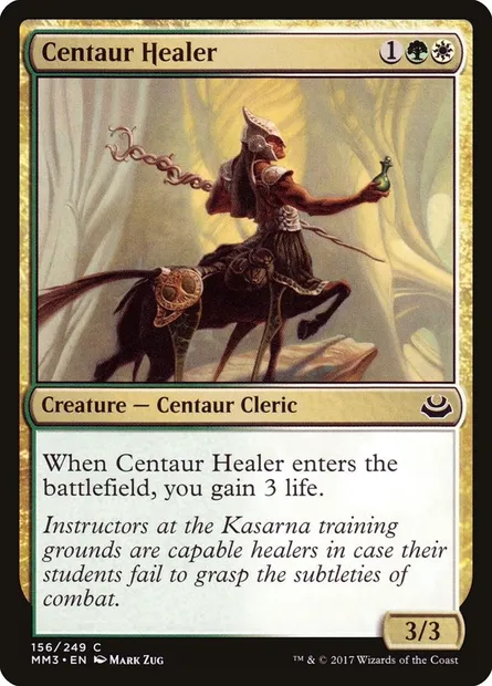 Guérisseur centaure, carte Magic MM3 156 — extension Modern Masters 2017