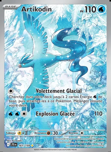 Artikodin, carte Pokémon JTG 161 — extension Aventures Ensemble