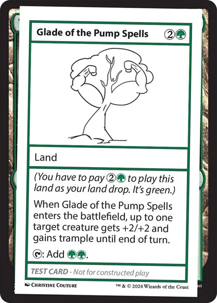 Glade of the Pump Spells, Magic card MB2 576 — Mystery Booster 2 set