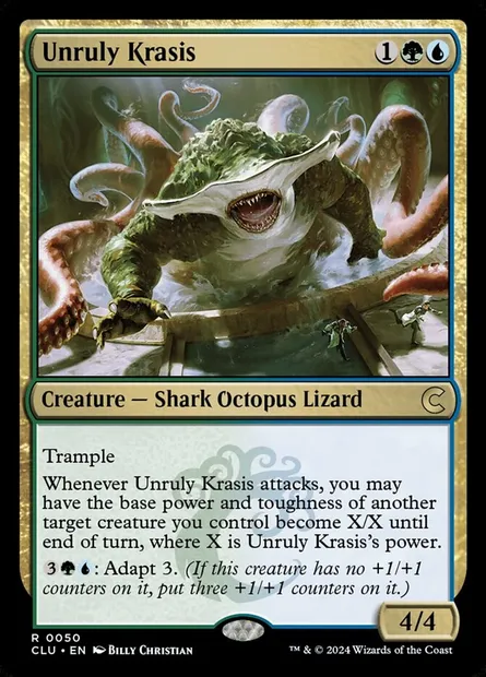 Unruly Krasis, Magic card CLU 50 — Ravnica: Clue Edition set