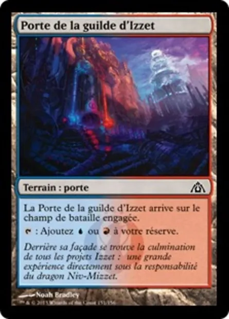 Porte de la guilde d'Izzet, carte Magic DGM 151 — extension Le labyrinthe du dragon
