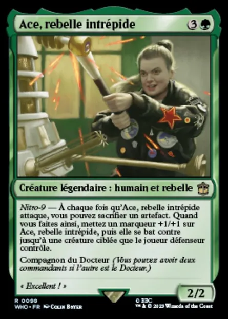 Ace, rebelle intrépide, carte Magic WHO 98 — extension Doctor Who