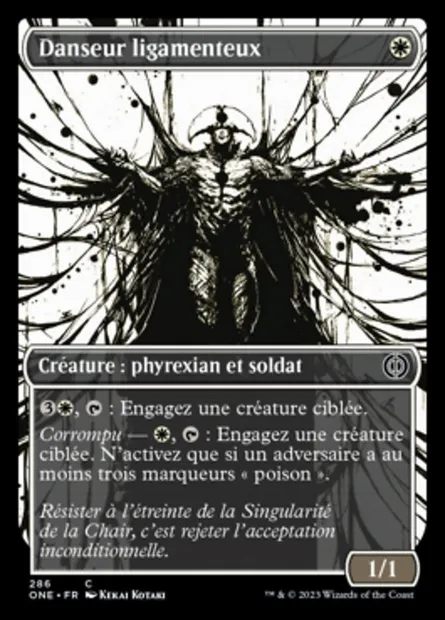 Danseur ligamenteux, carte Magic ONE 286 — extension Tous Phyrexians