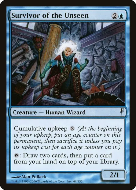 Survivante de l'Inapparence, carte Magic CSP 48 — extension Souffle glaciaire