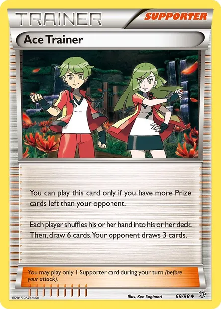 Ace Trainer, Pokémon card AOR 69 — Ancient Origins set
