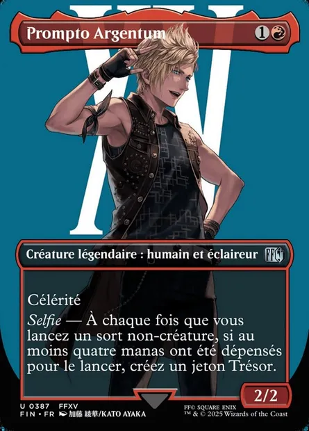Prompto Argentum, carte Magic FIN 387 — extension Final Fantasy