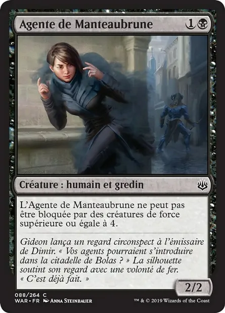 Agente de Manteaubrune, carte Magic WAR 88 — extension La guerre des Planeswalkers