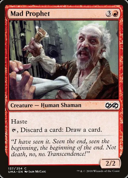 Mad Prophet, Magic card UMA 137 — Ultimate Masters set