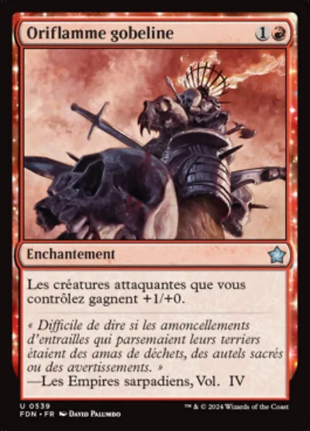 Oriflamme gobeline, carte Magic FDN 539 — extension Foundations