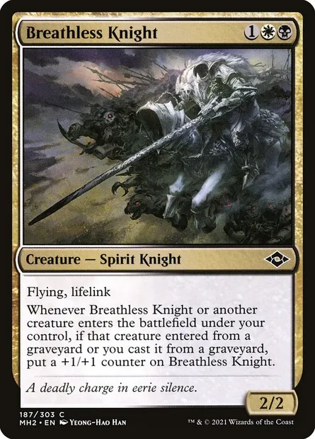 Breathless Knight, Magic card MH2 187 — Modern Horizons 2 set