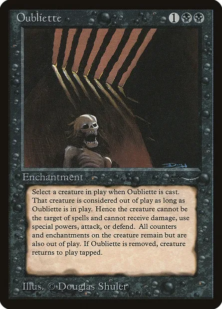 Oubliette, carte Magic ARN 31† — extension Arabian Nights