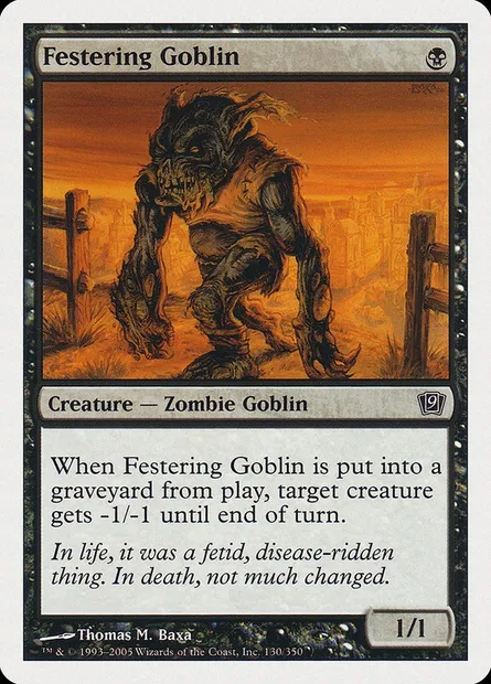 Festering Goblin, Magic card 9ED 130 — Ninth Edition set