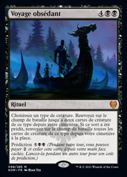 Voyage obsédant, carte Magic KHM 98 — extension Kaldheim