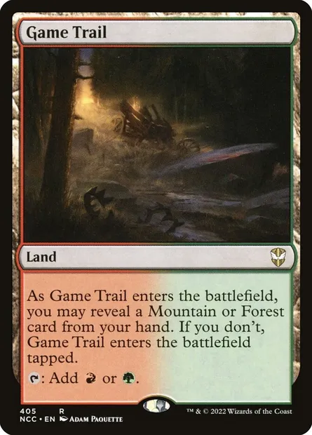 Game Trail, Magic card NCC 405 — New Capenna Commander set
