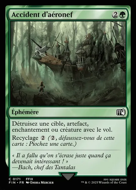 Accident d'aéronef, carte Magic FIN 171 — extension Final Fantasy