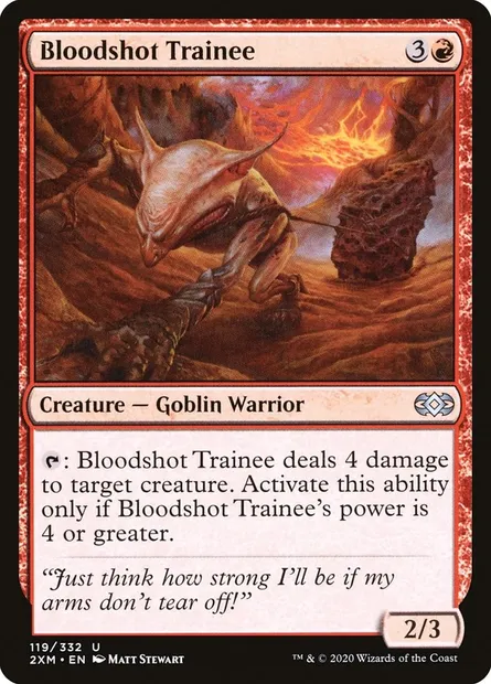 Bloodshot Trainee, Magic card 2XM 119 — Double Masters set