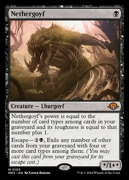 Nethergoyf, Magic card MH3 103 — Modern Horizons 3 set