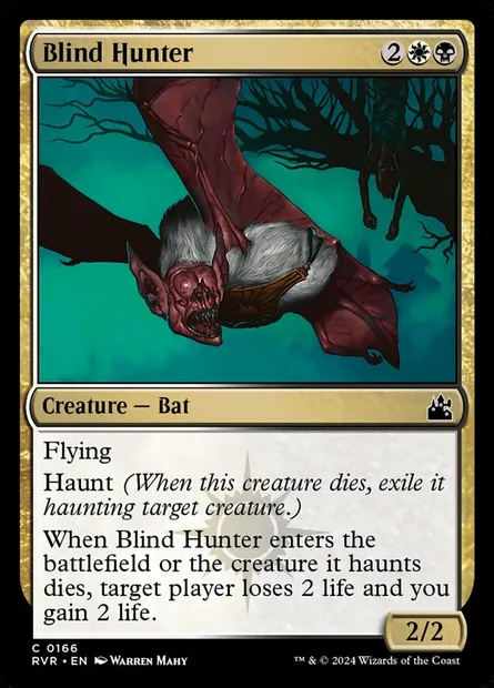 Blind Hunter, Magic card RVR 166 — Ravnica Remastered set
