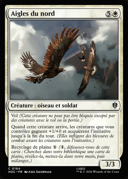 Aigles du nord, carte Magic HOC 164 — extension The Hobbit Eternal