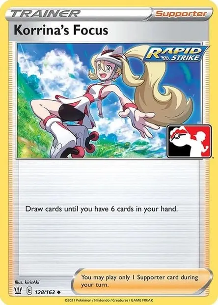 Korrina's Focus, Pokémon card PPS 128 — Play! Pokémon Prize Pack Series set