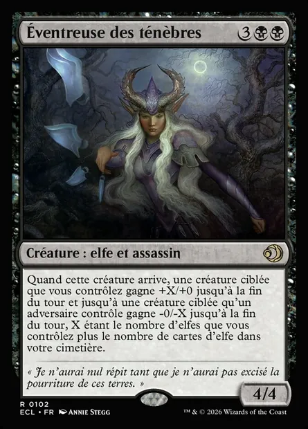 Éventreuse des ténèbres, carte Magic ECL 102 — extension Lorwyn Eclipsed