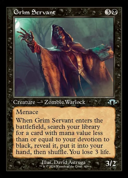 Grim Servant, Magic card MH3 409 — Modern Horizons 3 set