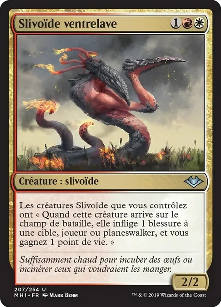 Slivoïde ventrelave, carte Magic MH1 207 — extension Horizons du Modern