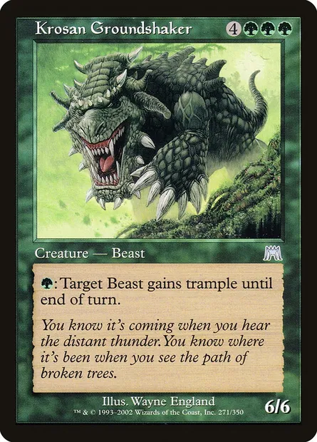 Krosan Groundshaker, Magic card ONS 271 — Onslaught set