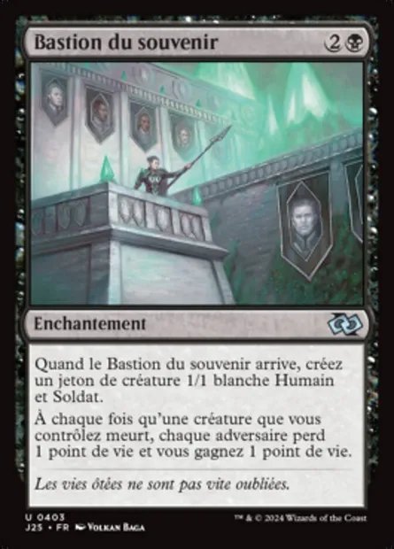 Bastion du souvenir, carte Magic J25 403 — extension Foundations Jumpstart