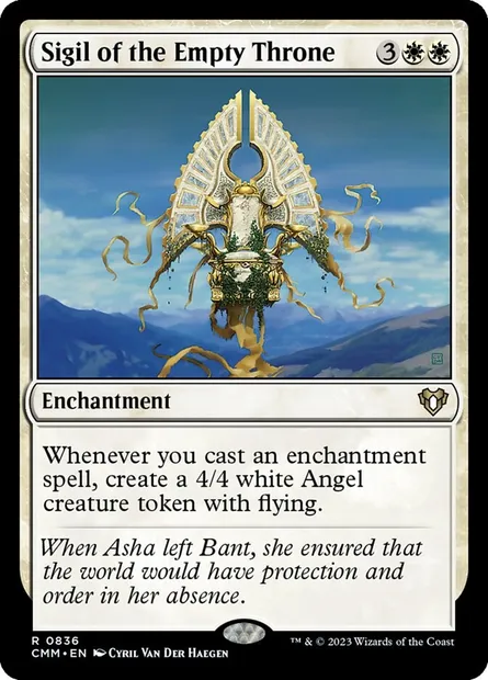 Sigil of the Empty Throne, Magic card CMM 836 — Commander Masters set