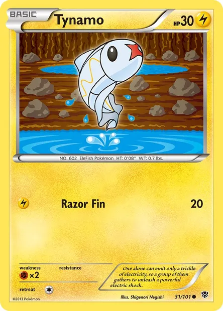 Tynamo, Pokémon card PLB 31 — Plasma Blast set
