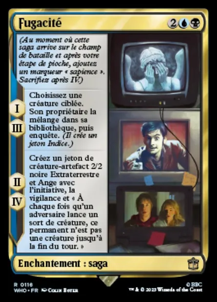 Fugacité, carte Magic WHO 116 — extension Doctor Who