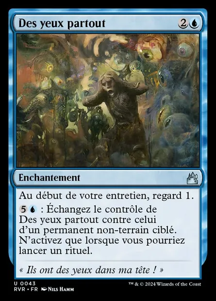 Des yeux partout, carte Magic RVR 43 — extension Ravnica Remastered