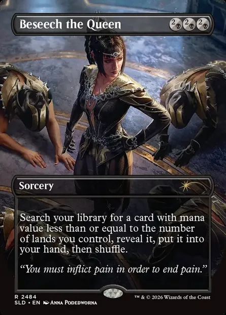 Implorer la reine, carte Magic SLD 2484 — extension Secret Lair Drop
