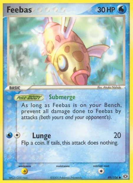 Feebas, Pokémon card EM 49 — Emerald set