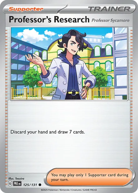Professor's Research, Pokémon card PRE 125 — Prismatic Evolutions set
