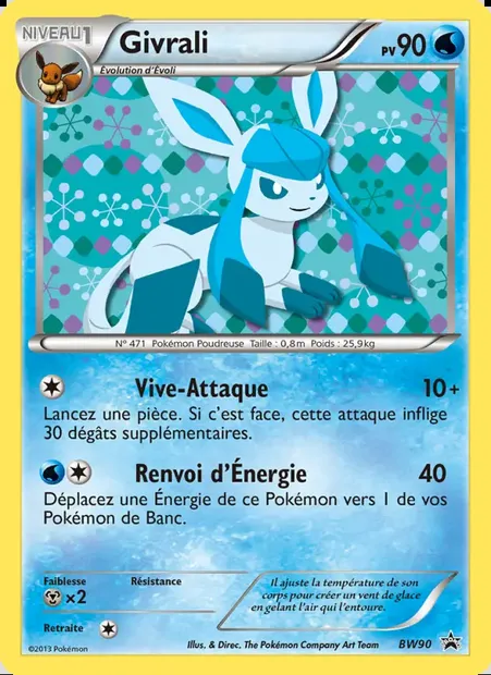Givrali, carte Pokémon BW 90 — extension Promo BW