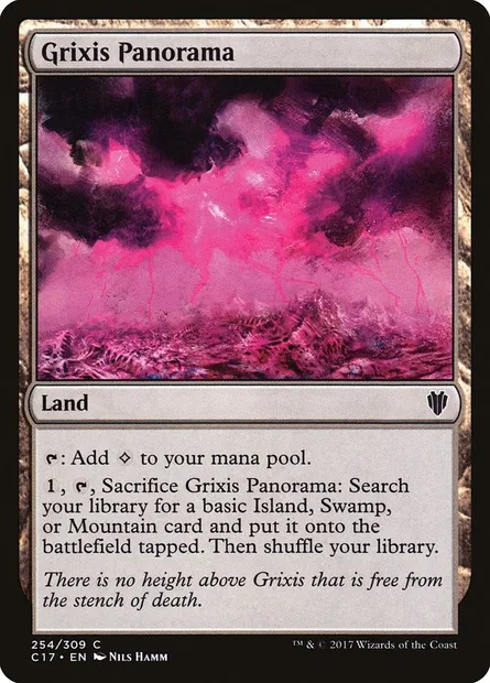 Grixis Panorama, Magic card C17 254 — Commander 2017 set