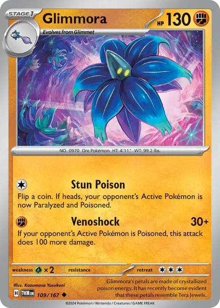Glimmora, Pokémon card TWM 109 — Twilight Masquerade set