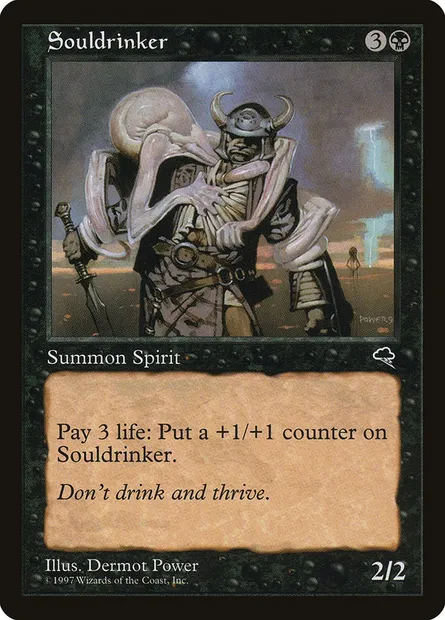 Souldrinker, Magic card TMP 158 — Tempest set