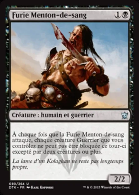 Furie Menton-de-sang, carte Magic DTK 89 — extension Les Dragons de Tarkir