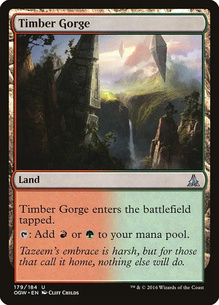 Timber Gorge, Magic card OGW 179 — Oath of the Gatewatch set