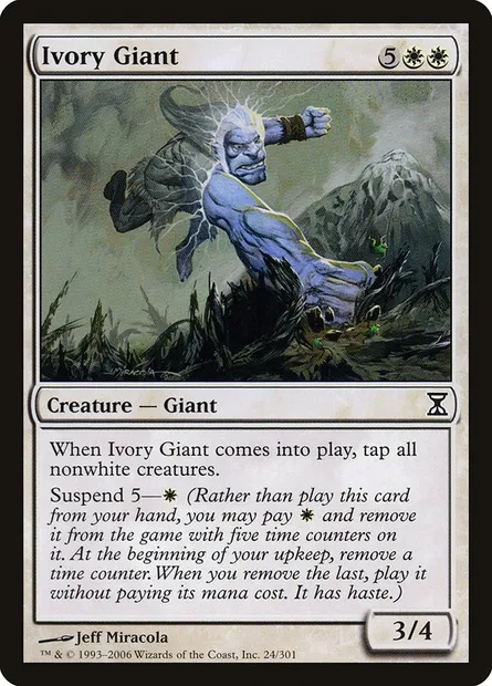 Ivory Giant, Magic card TSP 24 — Time Spiral set