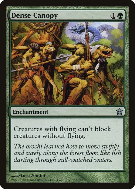 Canopée dense, carte Magic SOK 125 — extension Libérateurs de Kamigawa