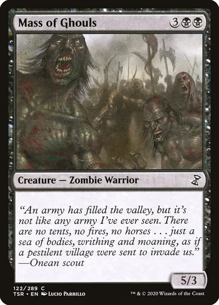 Mass of Ghouls, Magic card TSR 122 — Time Spiral Remastered set