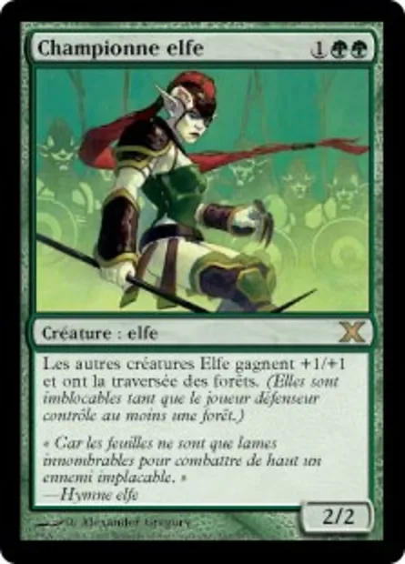 Championne elfe, carte Magic 10E 261 — extension Dixième édition