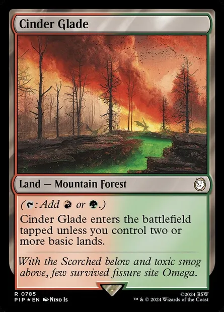 Cinder Glade, Magic card PIP 785 — Fallout set